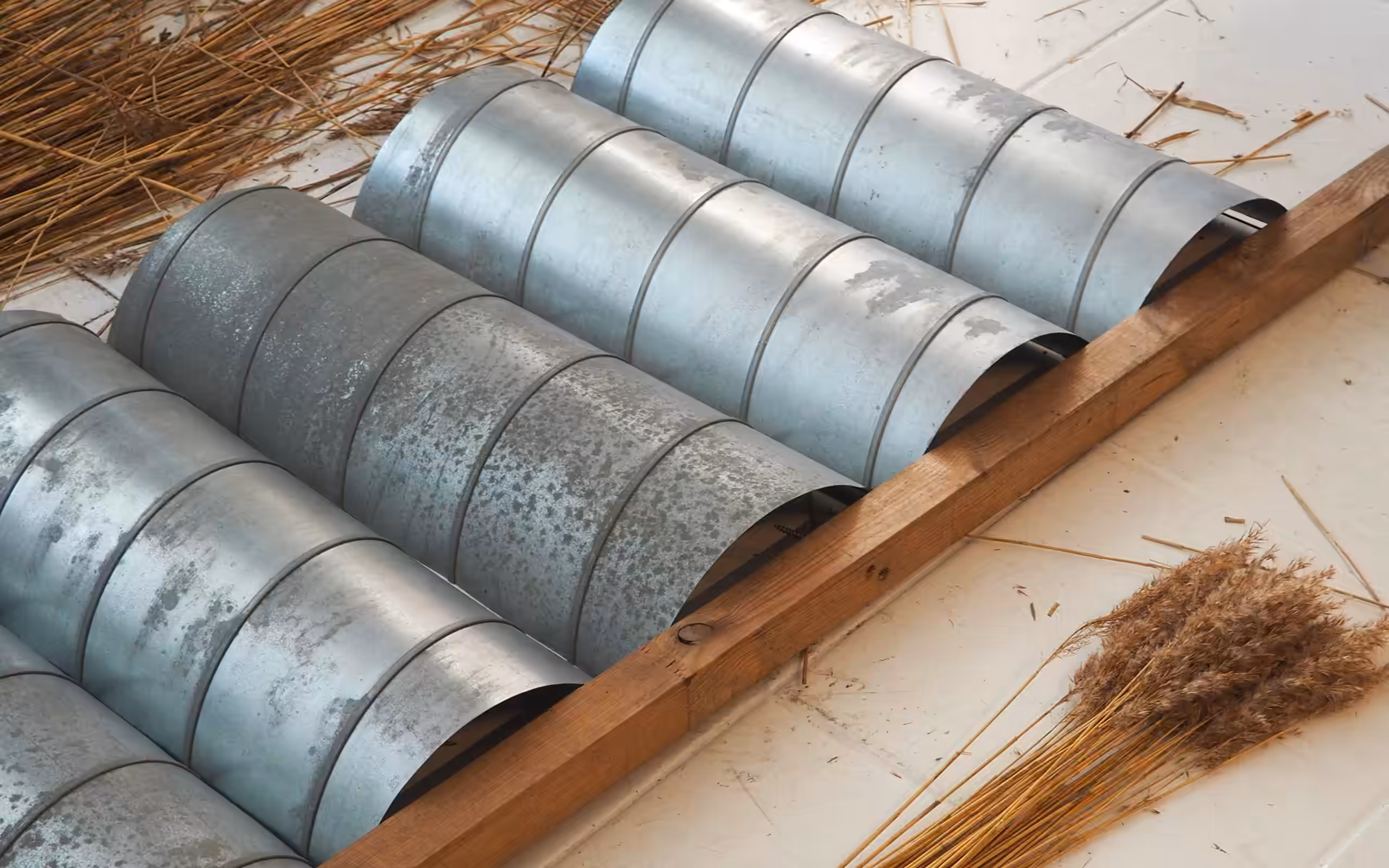 Close up af pavillonens tag