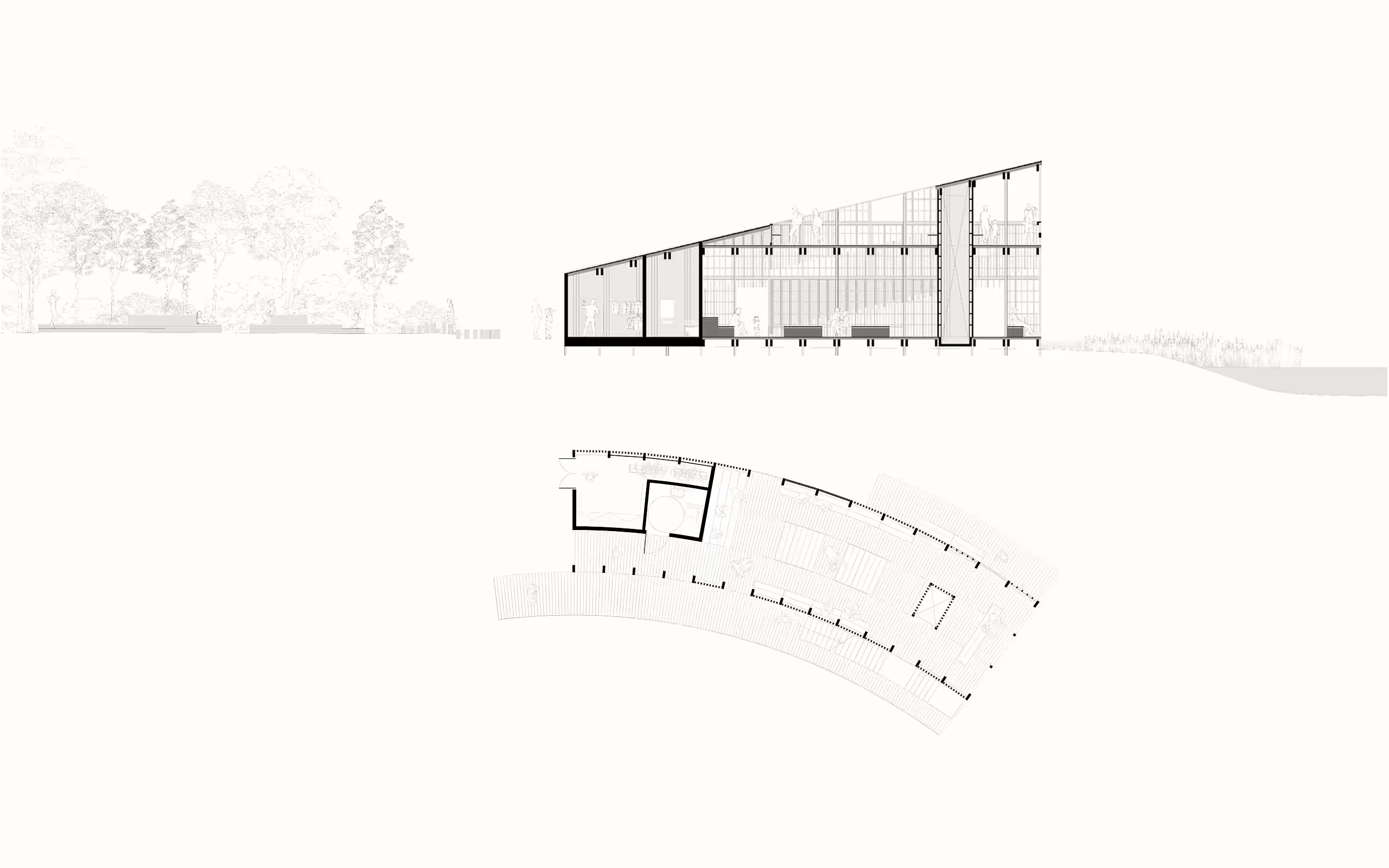 Oplevelsessnit og plantegning